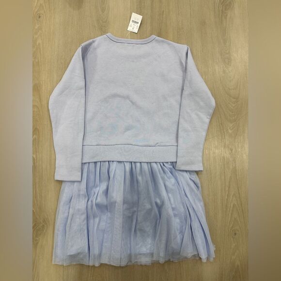 Crewcuts Sweater Dress Girls Size 10 Periwinkle Blue Tutu Long Sleeve Casual NWT - Picture 4 of 5